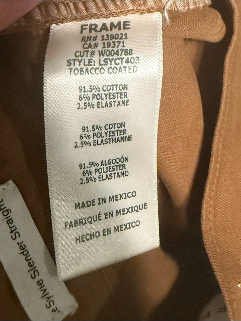Frame Le Sylvie Slender Western Coastal Cowgirl Brown Jeans Women's Size 28 - Picture 12 of 12